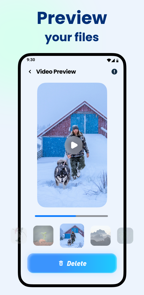 WasteClear Android app preview